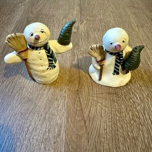 Limited Edition EFY Bonnie Lynn Mittens & Mufflers Snowman Collectible Figurines